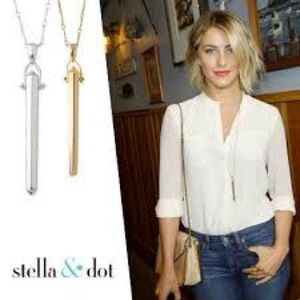 Stella & Dot Rebel Pendant Necklace Gold